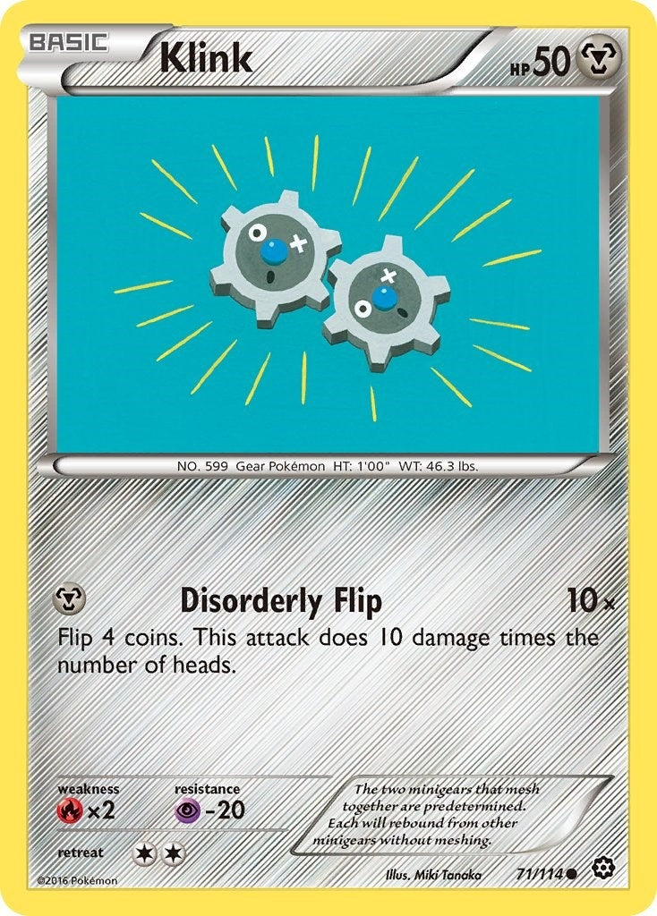 Image for Klink (71/114) [XY - Steam Siege] - Pokemon