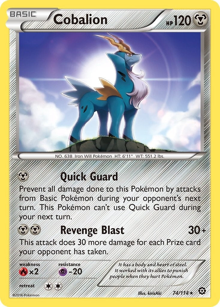 Image for Cobalion (74/114) [XY - Steam Siege] - Pokemon