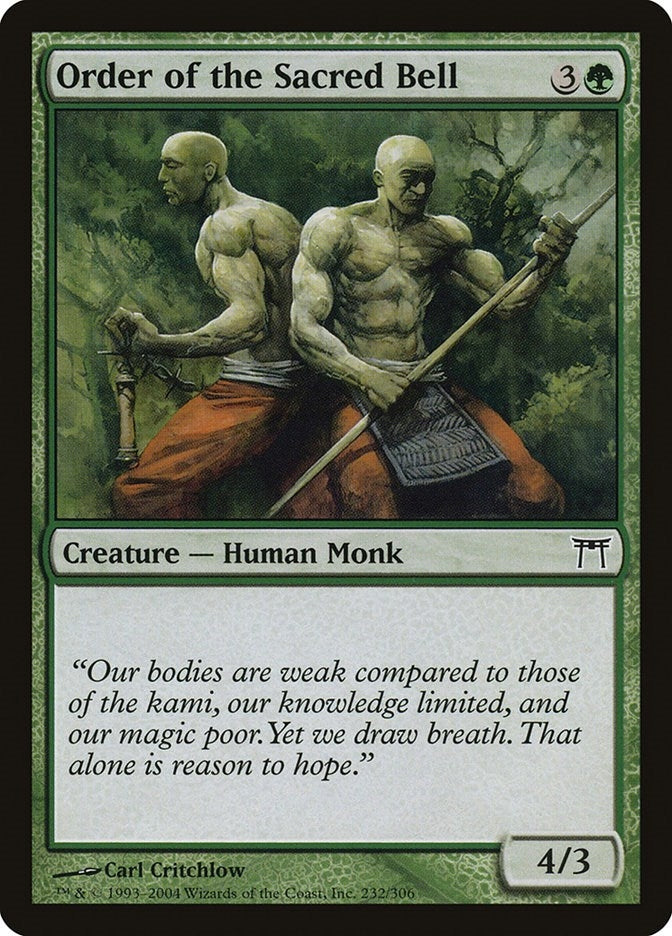 Image for Order of the Sacred Bell (232) [Champions of Kamigawa] - Magic: The Gathering
