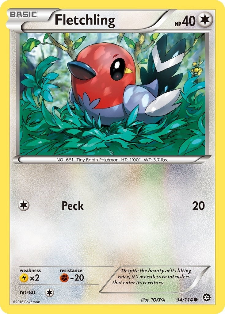 Image for Fletchling (94/114) [XY - Steam Siege] - Pokemon