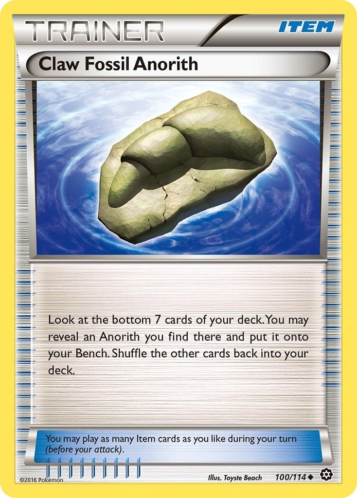 Image for Claw Fossil Anorith (100/114) [XY - Steam Siege] - Pokemon