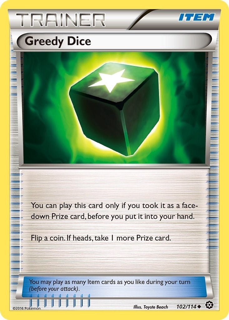 Image for Greedy Dice (102/114) [XY - Steam Siege] - Pokemon