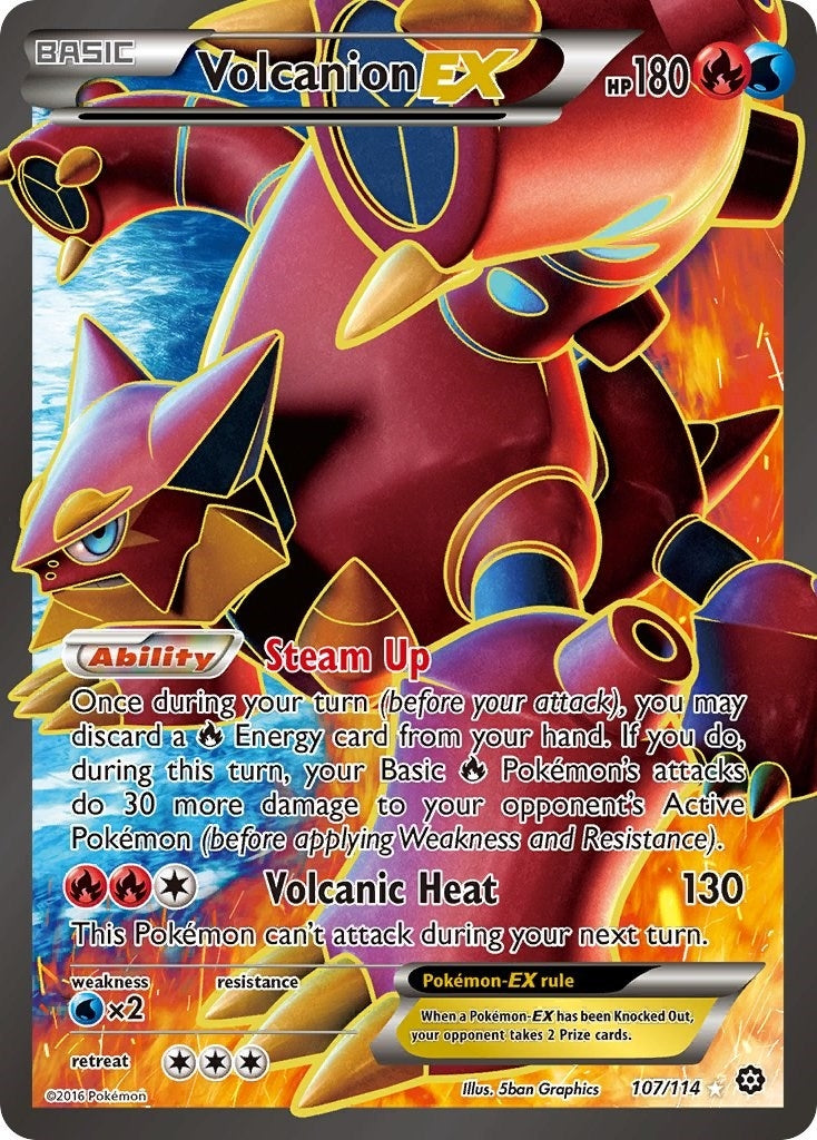 Image for Volcanion EX (Full Art) (107/114) [XY - Steam Siege] - Pokemon