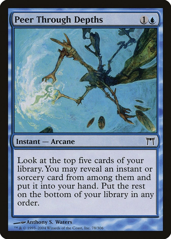 Image for Peer Through Depths (78) [Champions of Kamigawa] - Magic: The Gathering