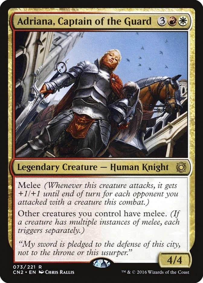 Image for Adriana, Captain of the Guard (73) [Conspiracy: Take the Crown] - Magic: The Gathering