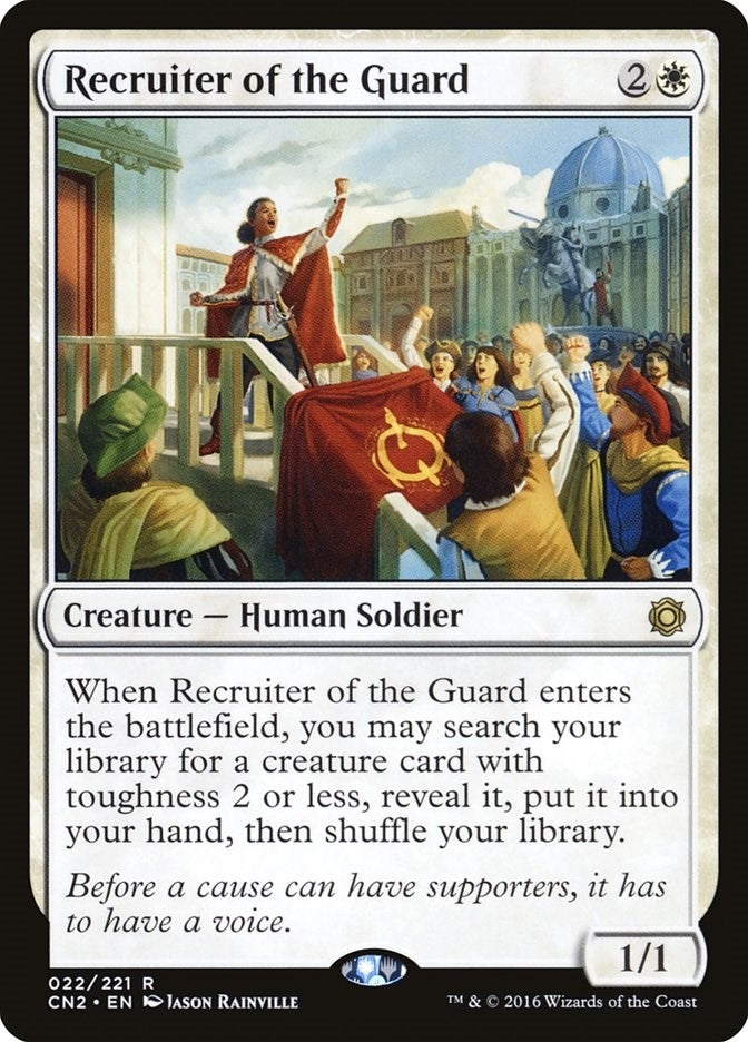 Image for Recruiter of the Guard (22) [Conspiracy: Take the Crown] - Magic: The Gathering