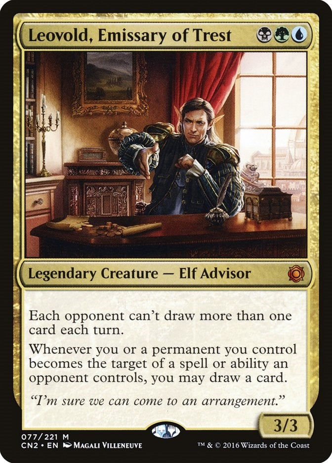 Image for Leovold, Emissary of Trest (77) [Conspiracy: Take the Crown] - Magic: The Gathering