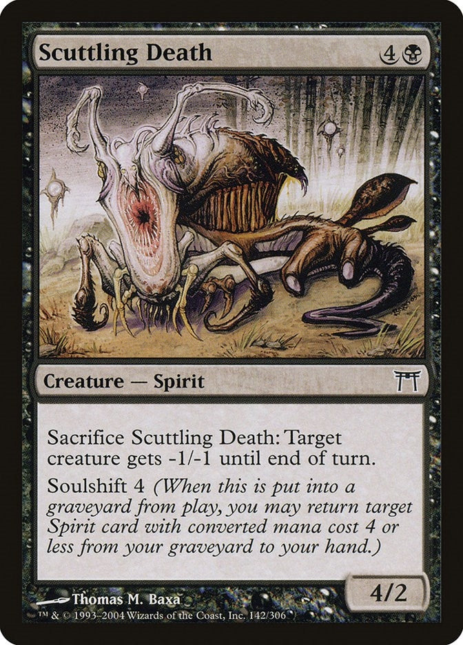 Image for Scuttling Death (142) [Champions of Kamigawa] - Magic: The Gathering
