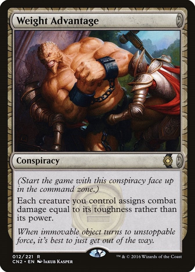 Image for Weight Advantage (12) [Conspiracy: Take the Crown] - Magic: The Gathering