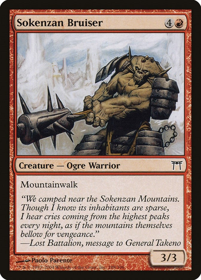 Image for Sokenzan Bruiser (188) [Champions of Kamigawa] - Magic: The Gathering