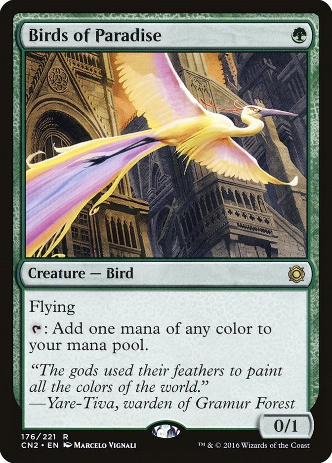 Image for Birds of Paradise (176) [Conspiracy: Take the Crown] - Magic: The Gathering