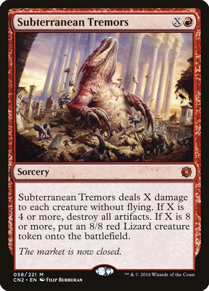 Image for Subterranean Tremors (58) [Conspiracy: Take the Crown] - Magic: The Gathering