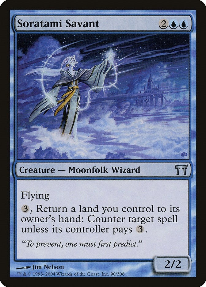 Image for Soratami Savant (90) [Champions of Kamigawa] - Magic: The Gathering