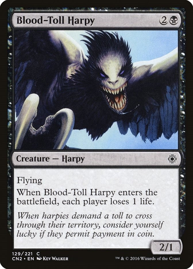 Image for Blood-Toll Harpy (129) [Conspiracy: Take the Crown] - Magic: The Gathering