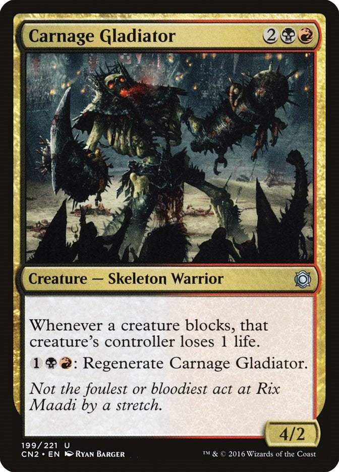 Image for Carnage Gladiator (199) [Conspiracy: Take the Crown] - Magic: The Gathering