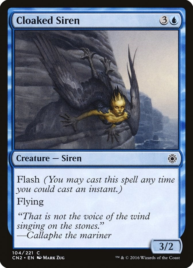 Image for Cloaked Siren (104) [Conspiracy: Take the Crown] - Magic: The Gathering