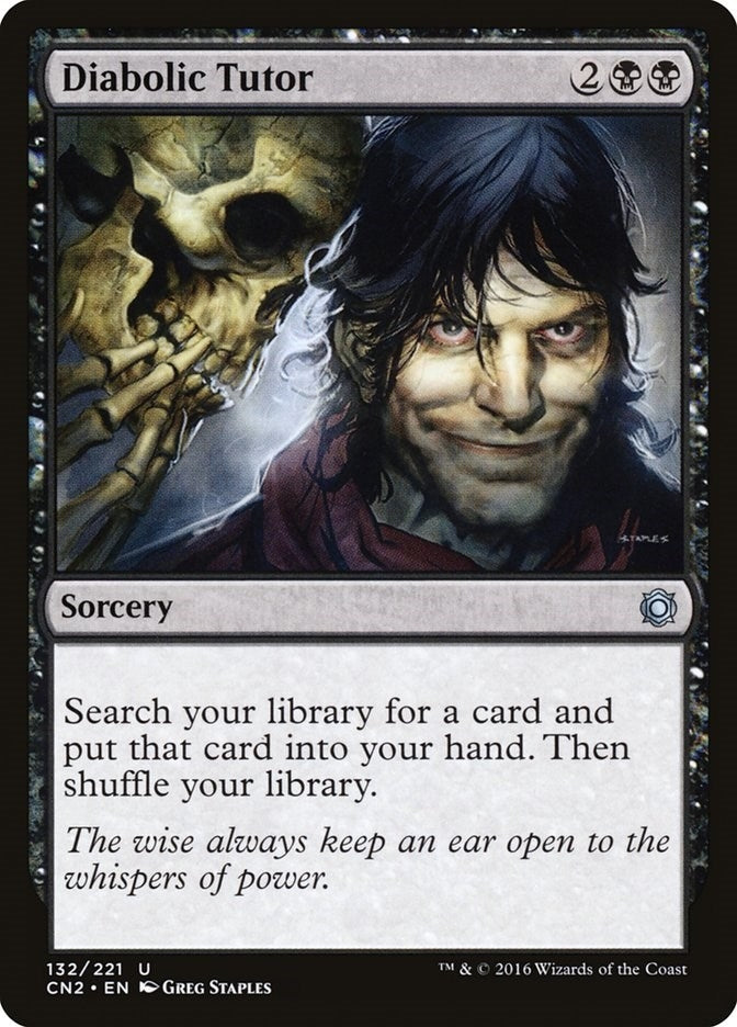 Image for Diabolic Tutor (132) [Conspiracy: Take the Crown] - Magic: The Gathering