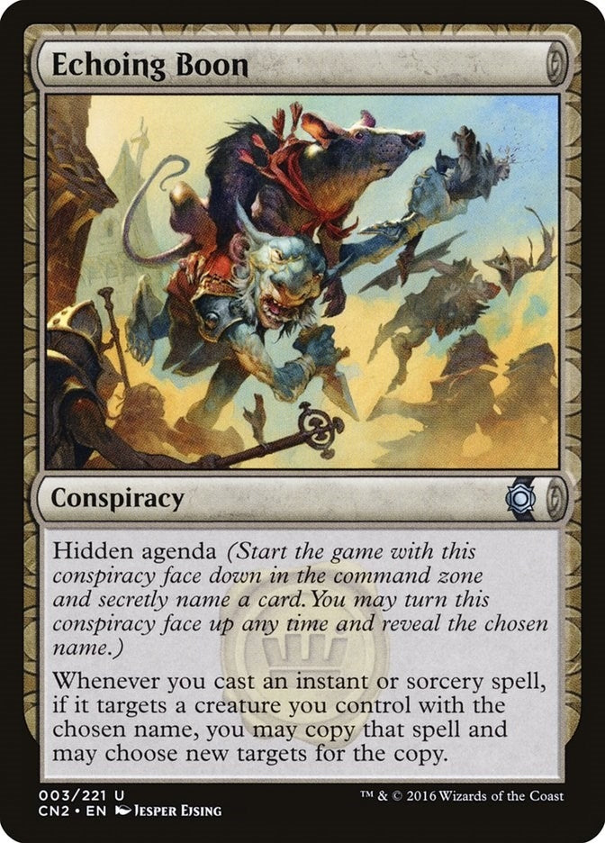 Image for Echoing Boon (3) [Conspiracy: Take the Crown] - Magic: The Gathering