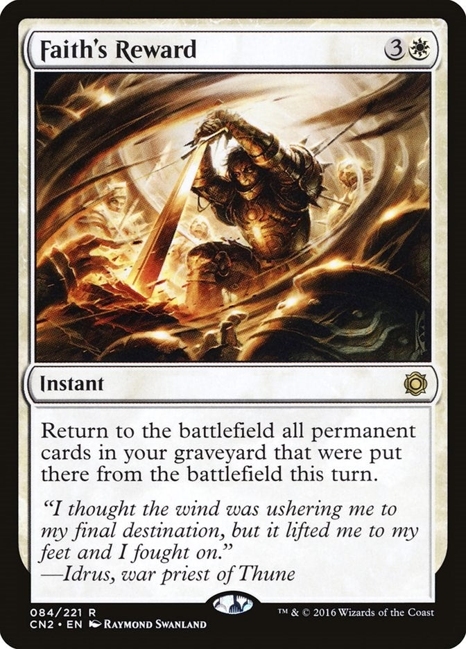 Image for Faith's Reward (84) [Conspiracy: Take the Crown] - Magic: The Gathering
