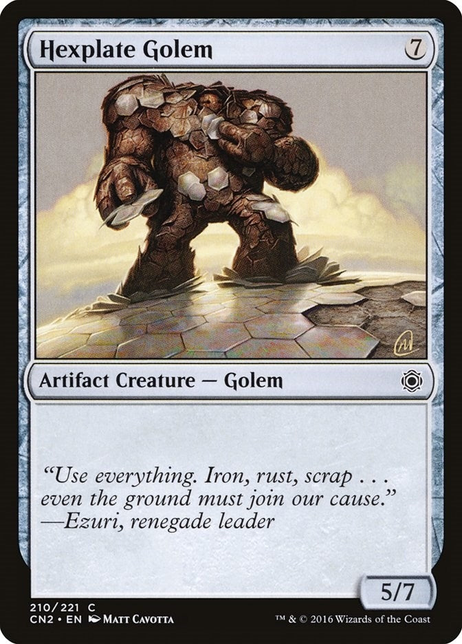 Image for Hexplate Golem (210) [Conspiracy: Take the Crown] - Magic: The Gathering
