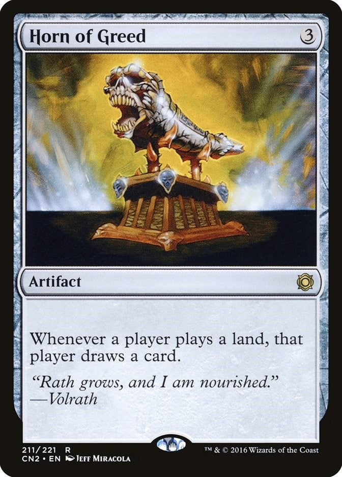 Image for Horn of Greed (211) [Conspiracy: Take the Crown] - Magic: The Gathering