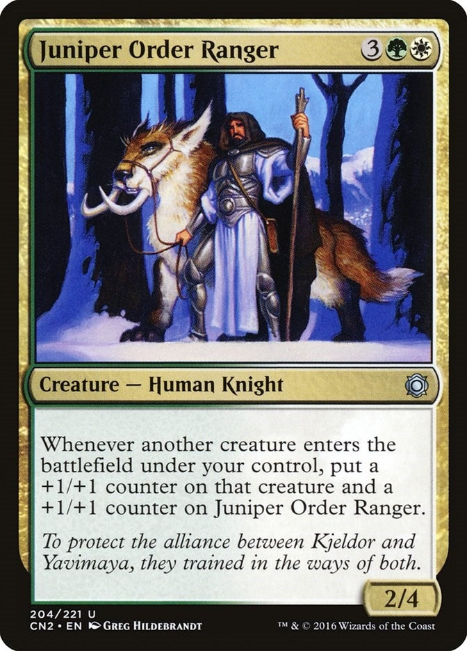 Image for Juniper Order Ranger (204) [Conspiracy: Take the Crown] - Magic: The Gathering