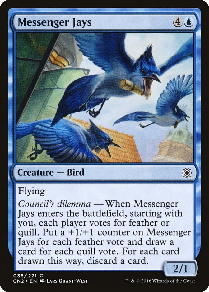 Image for Messenger Jays (35) [Conspiracy: Take the Crown] - Magic: The Gathering