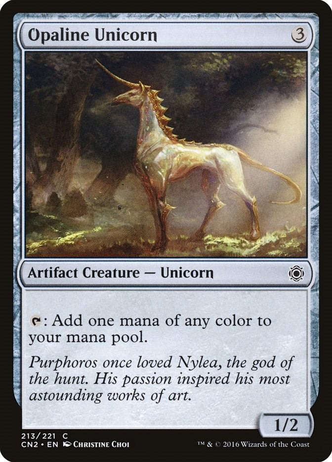 Image for Opaline Unicorn (213) [Conspiracy: Take the Crown] - Magic: The Gathering
