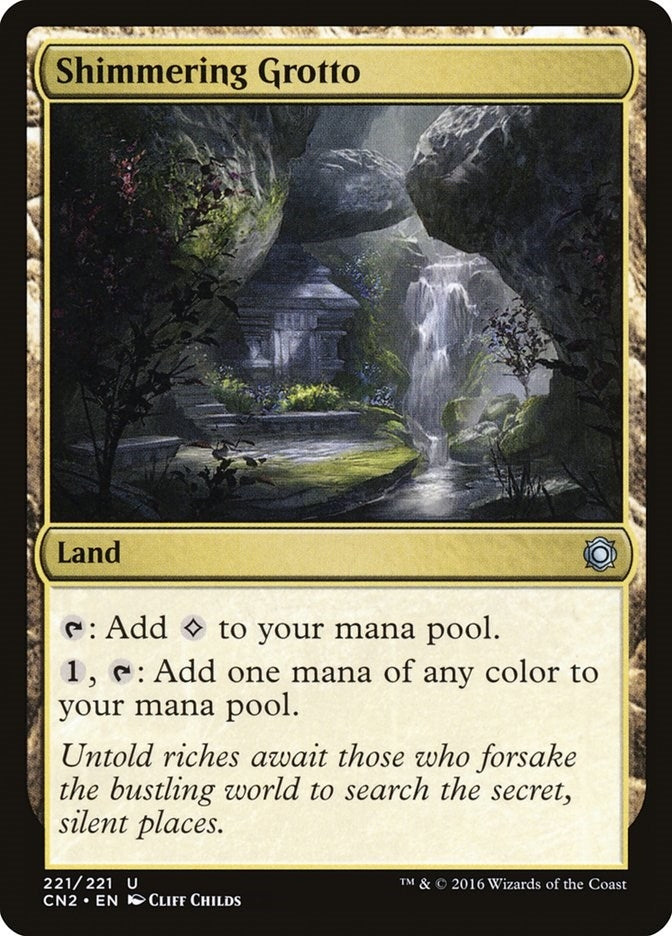 Image for Shimmering Grotto (221) [Conspiracy: Take the Crown] - Magic: The Gathering