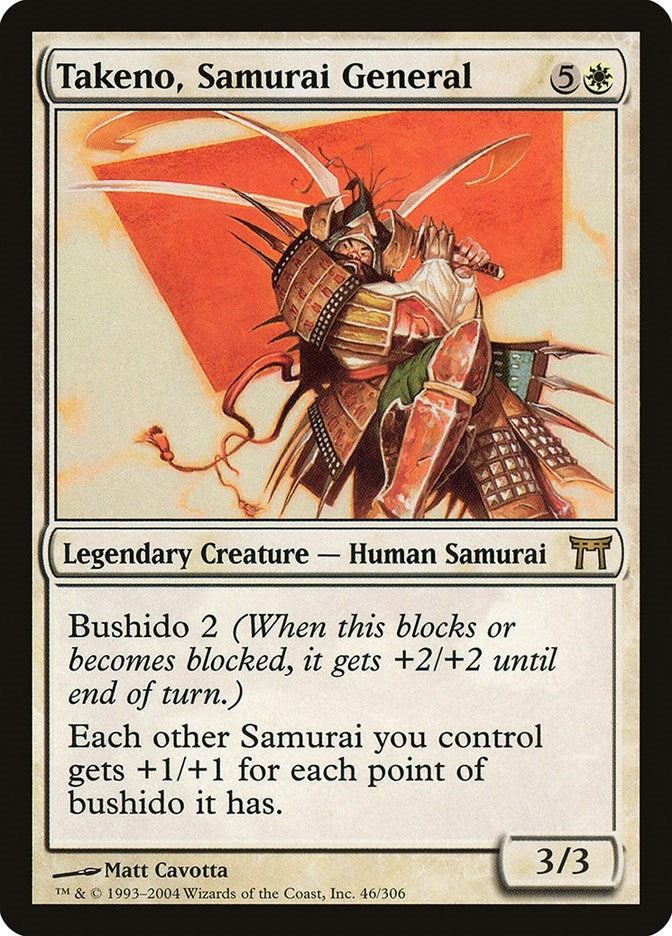 Image for Takeno, Samurai General (46) [Champions of Kamigawa] - Magic: The Gathering