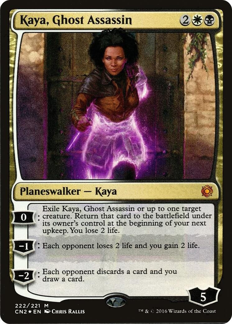 Image for Kaya, Ghost Assassin (Alternate Art Foil) (222) [Conspiracy: Take the Crown] - Magic: The Gathering