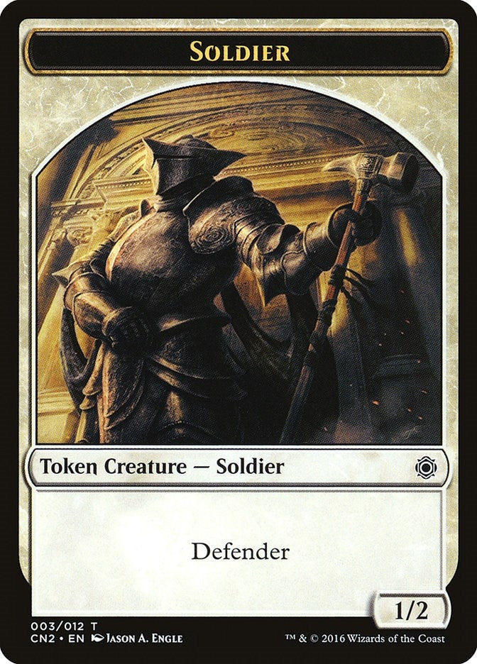 Image for Soldier Token (003) (3) [Conspiracy: Take the Crown] - Magic: The Gathering