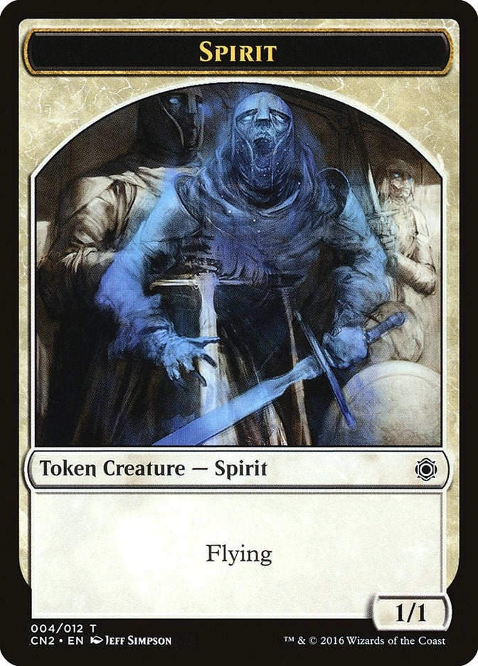 Image for Spirit Token (4) [Conspiracy: Take the Crown] - Magic: The Gathering