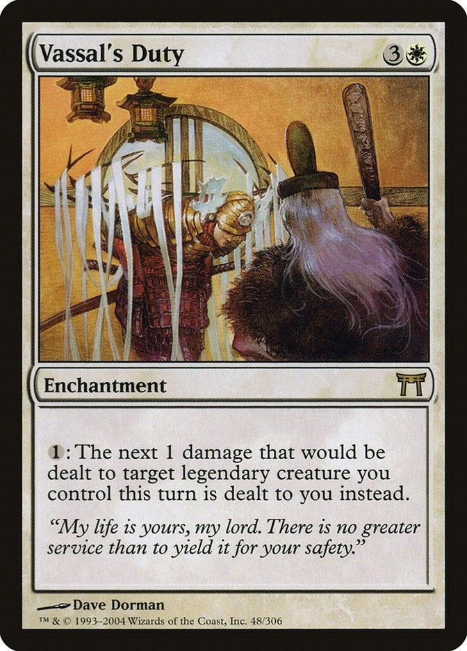 Image for Vassal's Duty (48) [Champions of Kamigawa] - Magic: The Gathering