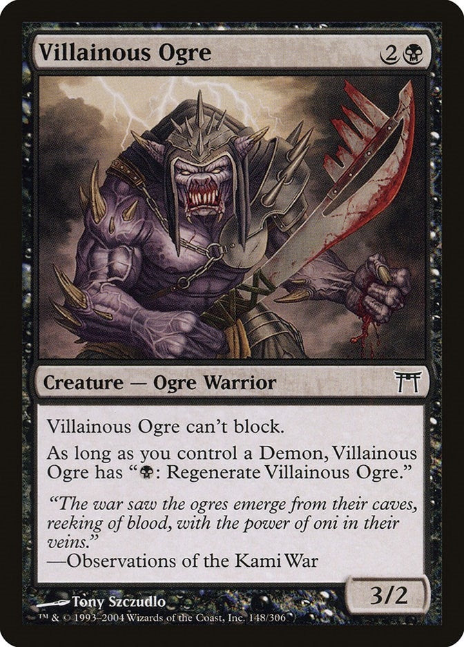 Image for Villainous Ogre (148) [Champions of Kamigawa] - Magic: The Gathering