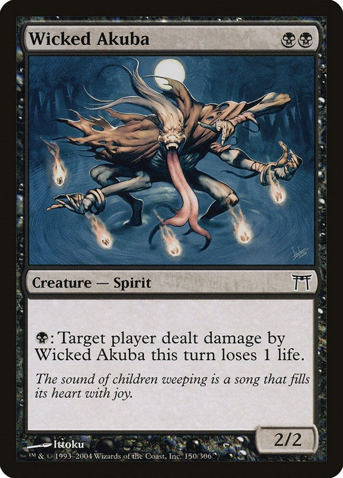 Image for Wicked Akuba (150) [Champions of Kamigawa] - Magic: The Gathering