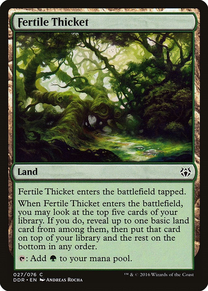 Image for Fertile Thicket (27) [Nissa vs. Ob Nixilis] - Magic: The Gathering