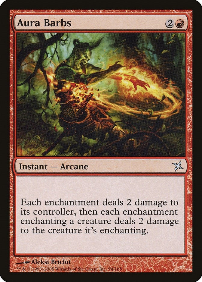 Image for Aura Barbs (94) [Betrayers of Kamigawa] - Magic: The Gathering