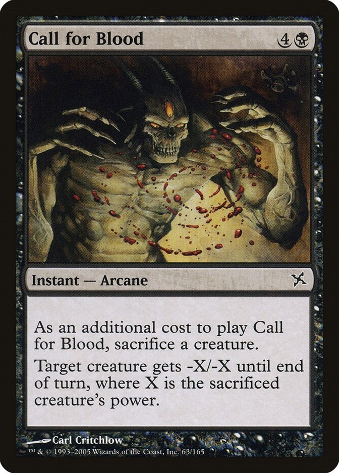 Image for Call for Blood (63) [Betrayers of Kamigawa] - Magic: The Gathering