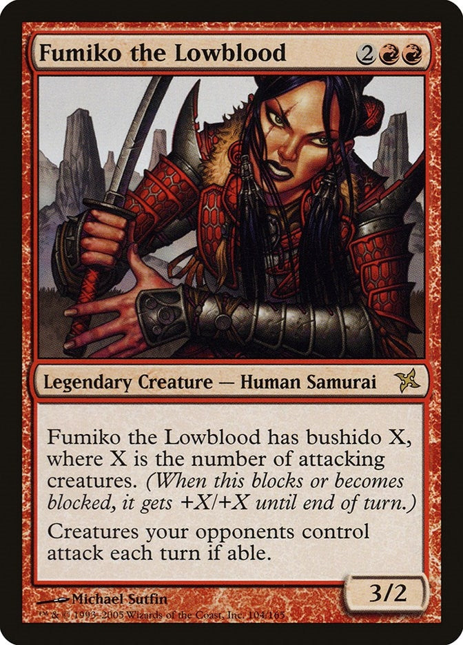 Image for Fumiko the Lowblood (104) [Betrayers of Kamigawa] - Magic: The Gathering