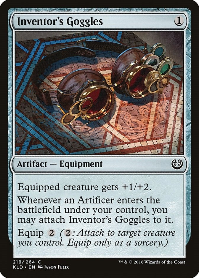 Image for Inventor's Goggles (218) [Kaladesh] - Magic: The Gathering