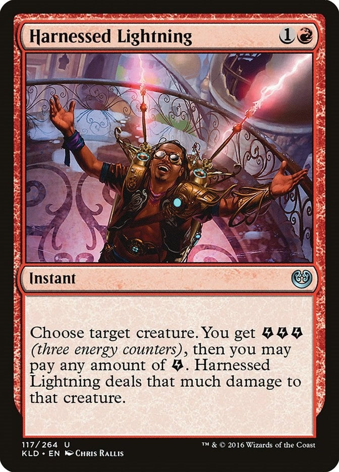 Image for Harnessed Lightning (117) [Kaladesh] - Magic: The Gathering