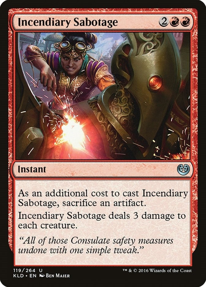 Image for Incendiary Sabotage (119) [Kaladesh] - Magic: The Gathering