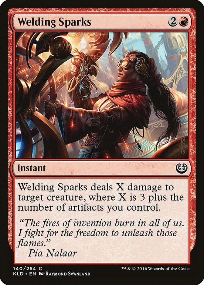 Image for Welding Sparks (140) [Kaladesh] - Magic: The Gathering