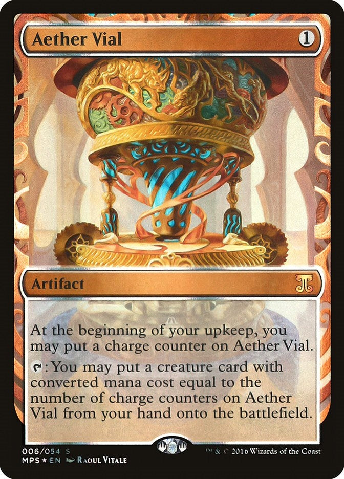 Image for Aether Vial (6) [Masterpiece Series: Kaladesh Inventions] - Magic: The Gathering