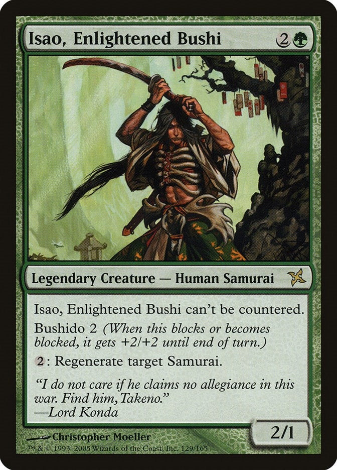 Image for Isao, Enlightened Bushi (129) [Betrayers of Kamigawa] - Magic: The Gathering