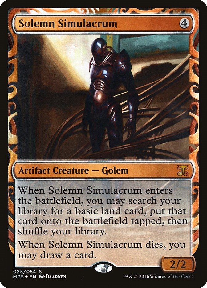 Image for Solemn Simulacrum (25) [Masterpiece Series: Kaladesh Inventions] - Magic: The Gathering