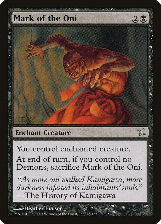 Image for Mark of the Oni (73) [Betrayers of Kamigawa] - Magic: The Gathering