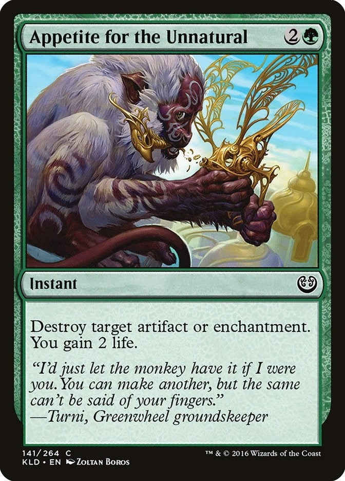 Image for Appetite for the Unnatural (141) [Kaladesh] - Magic: The Gathering