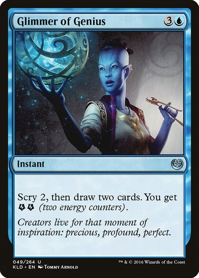 Image for Glimmer of Genius (49) [Kaladesh] - Magic: The Gathering
